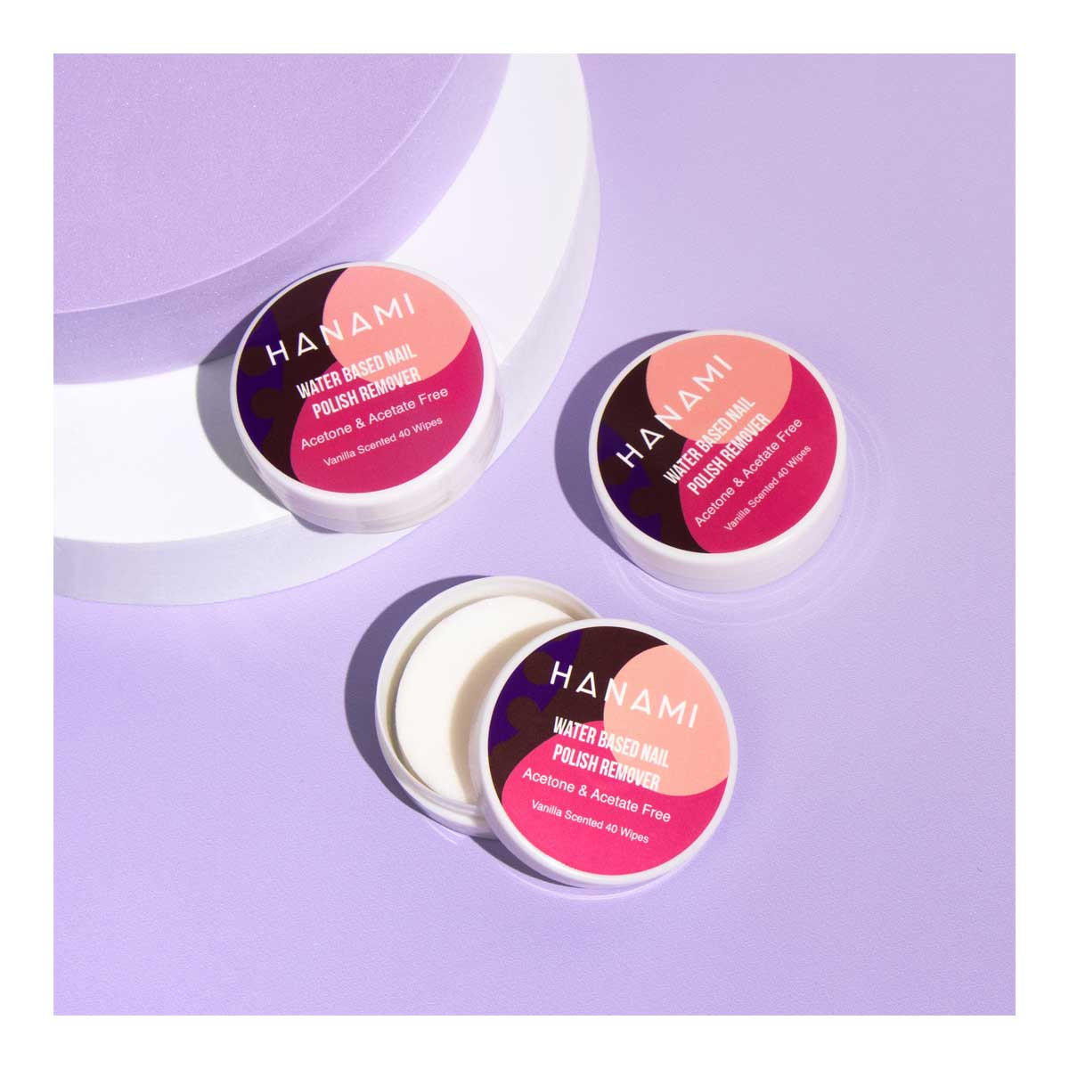 Hanami Water Based Nail Polish Remover Wipes_1