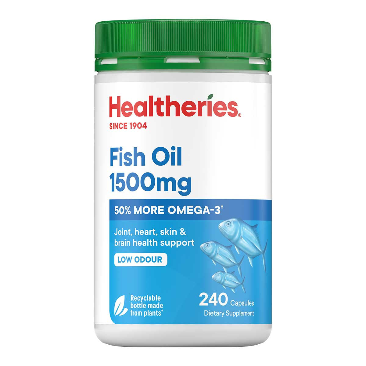 Healtheries Fish Oil 1500mg - Low Odour _2