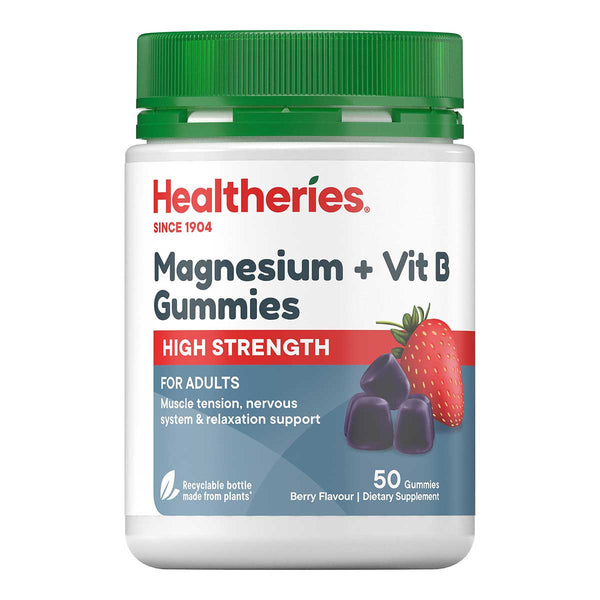 Magnesium + Vit B Gummies - High Strength