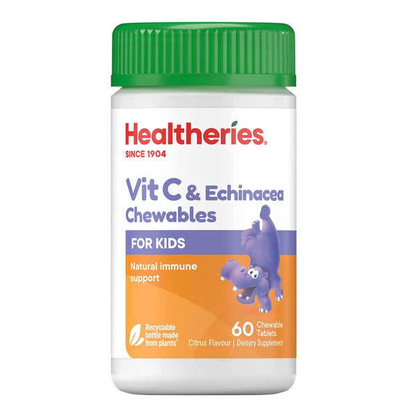 Vit C & Echinacea Chewables For Kids - Citrus Flavour
