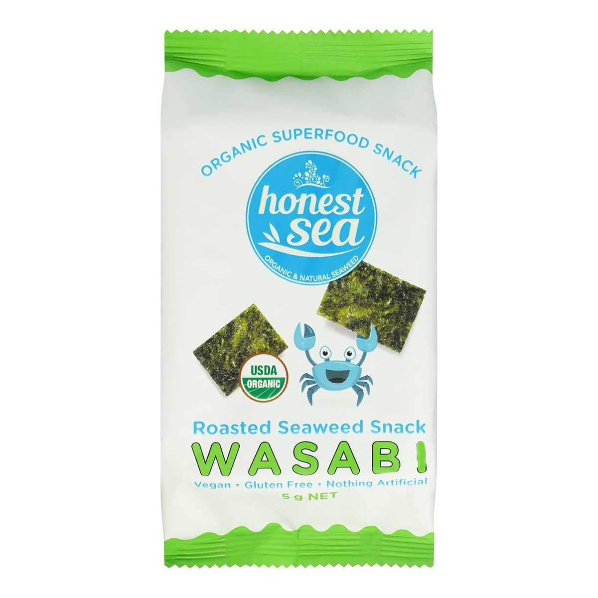 honest sea Roasted Seaweed Snack - Wasabi _1