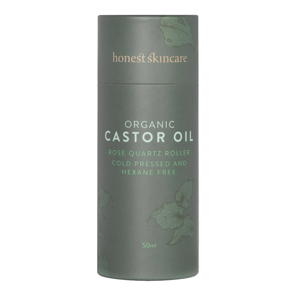 Organic Castor Oil Rose Quartz Roller