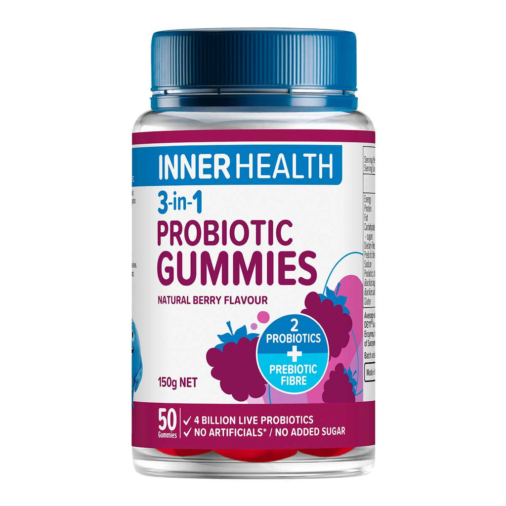 Inner Health 3-in-1 Probiotic Gummies Natural Berry Flavour _1