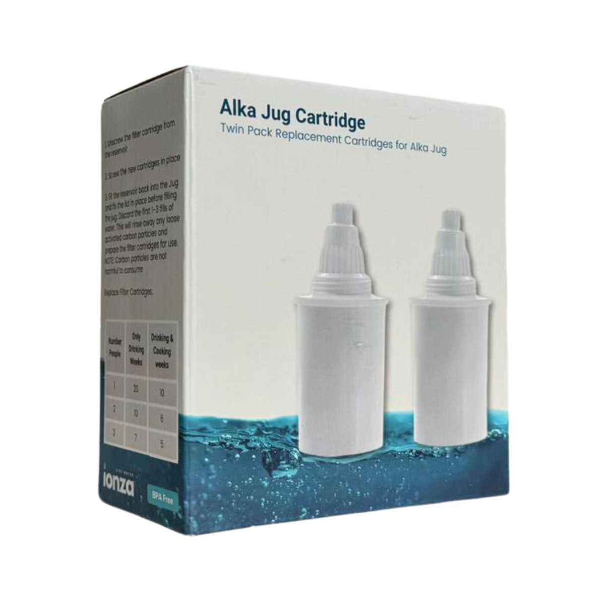 Ionza Alka Jug Replacement Cartridge Twinpack _1
