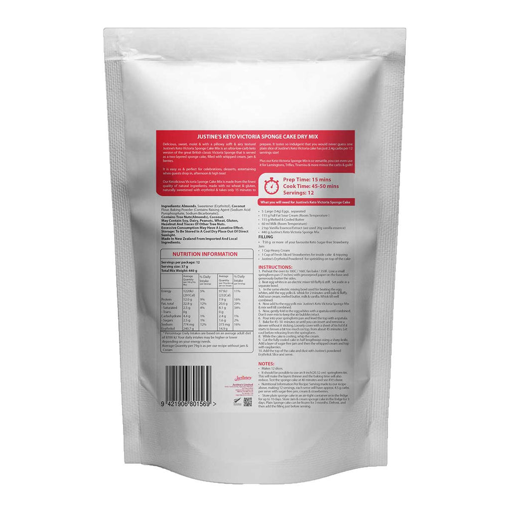 Justine's Keto Victoria Sponge Cake Mix _2