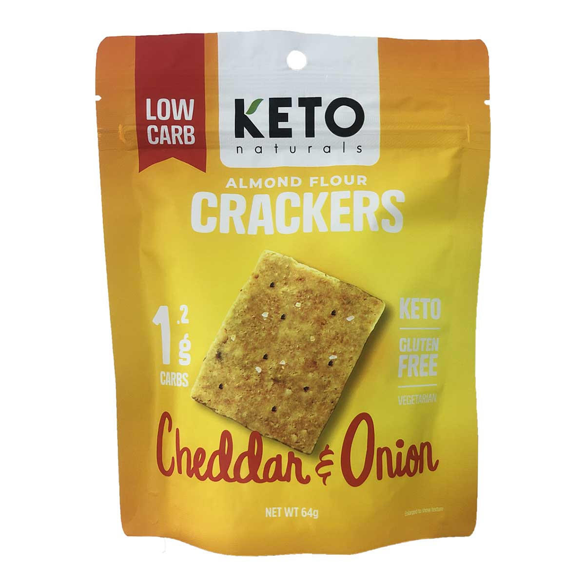 KETO Naturals Almond Flour Crackers Cheddar and Onion_1