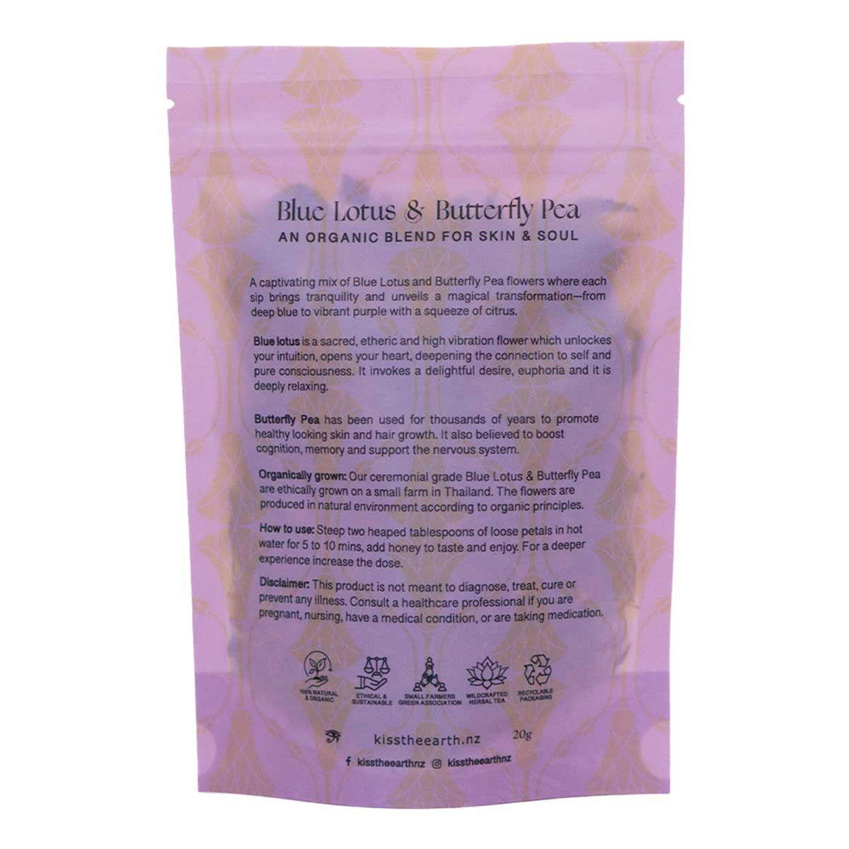 Kiss The Earth Blue Lotus Butterfly Pea - Fountain Of Youth _2