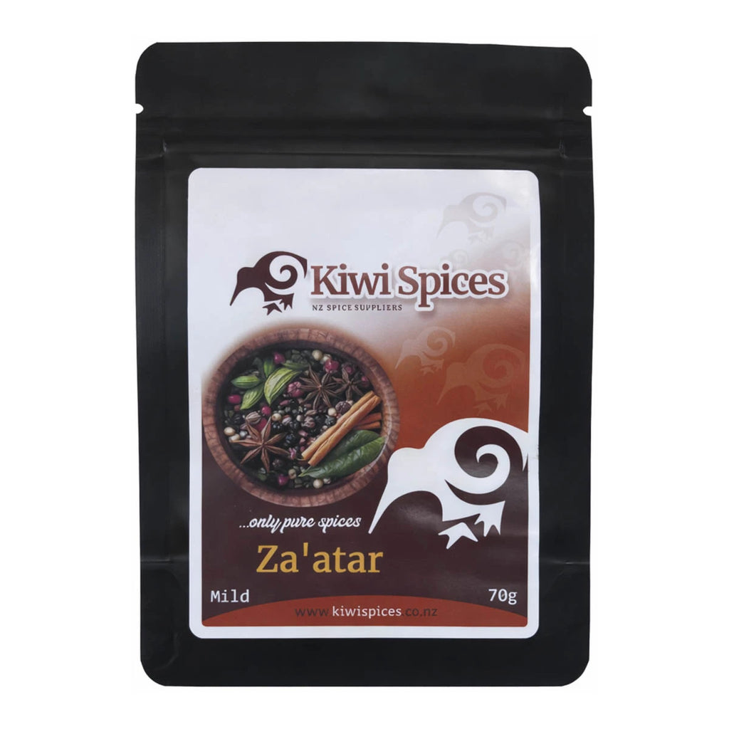 Kiwi Spices Za'atar spice package on a white background