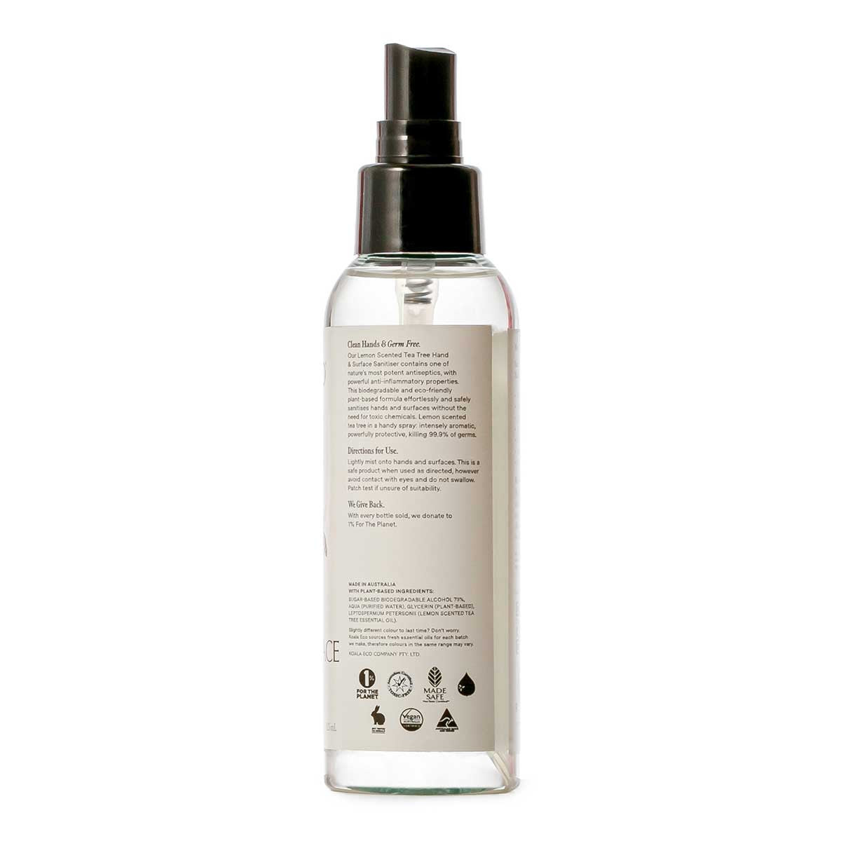 Koala Eco Natural Hand & Surface Sanitiser Lemon & Tea Tree _3