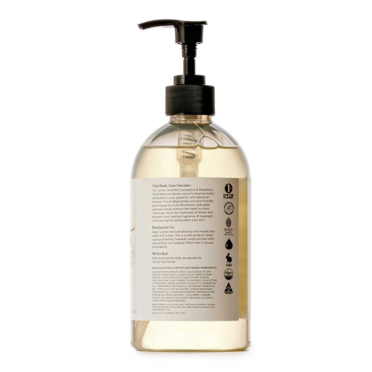 Koala Eco Natural Hand Wash Lemon Scented Eucalyptus & Rosemary _2
