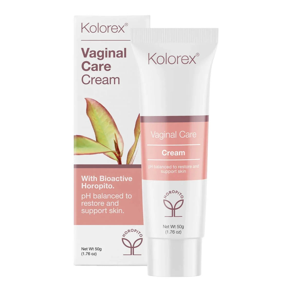 Kolorex Vaginal Care Cream packaging on a white background.