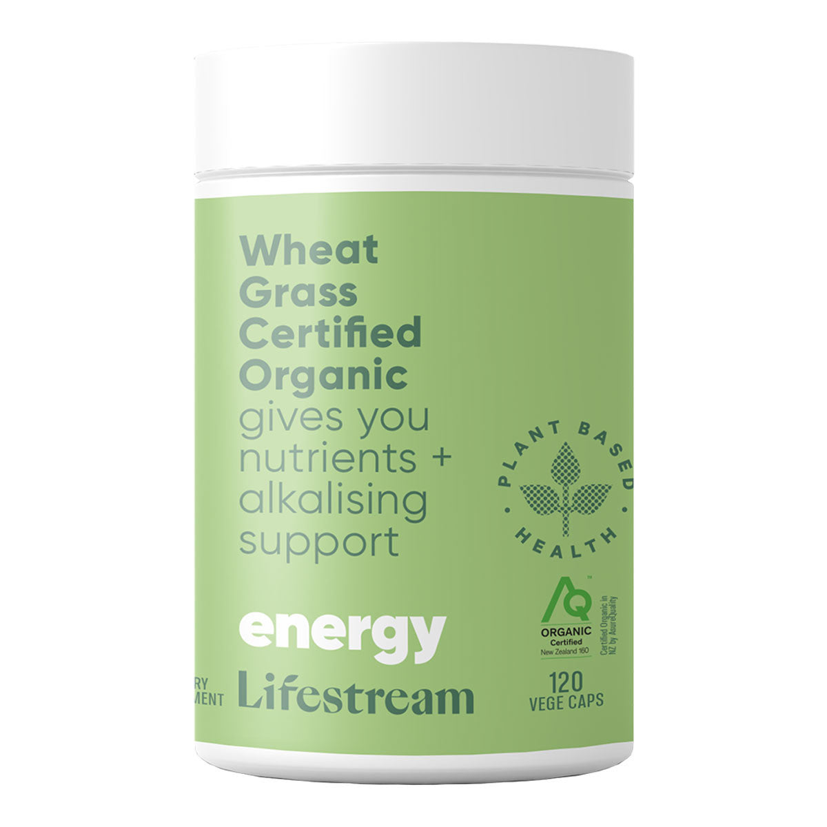 Lifestream Wheat Grass Certified Organic Capsules_1
