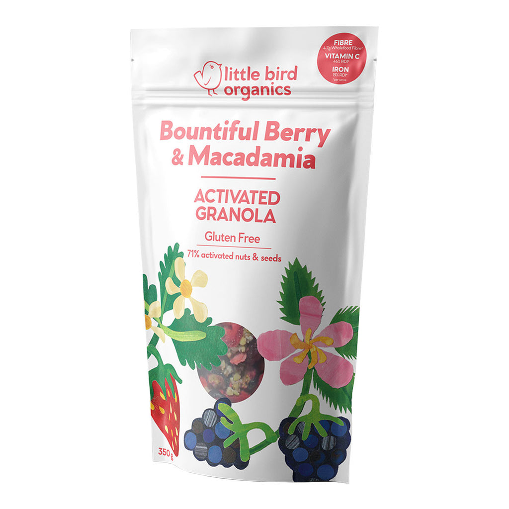 Little Bird Organics Activated Granola - Bountiful Berry and Macadamia_1