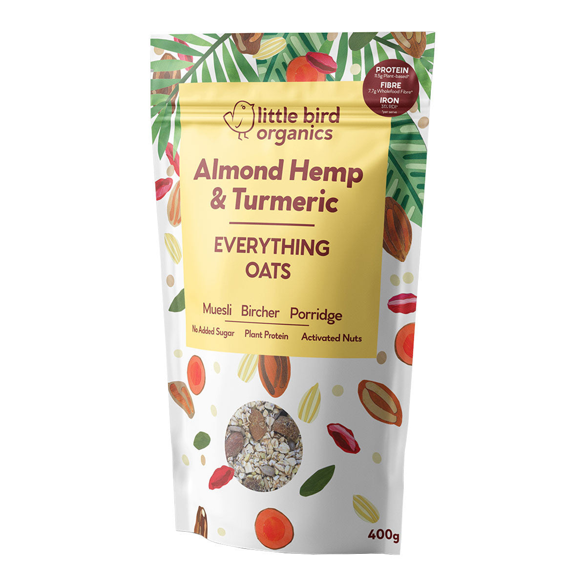 Little Bird Organics Everything Oats - Almond Hemp and Turmeric_1