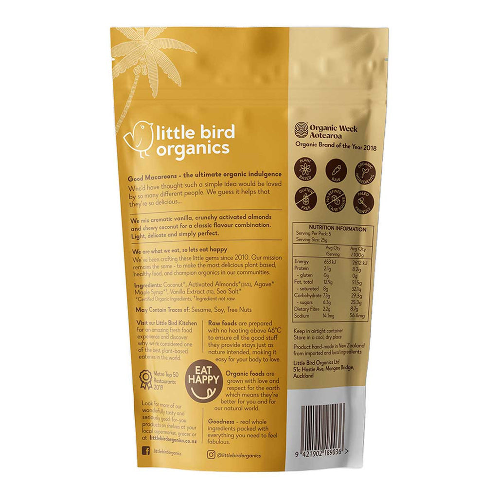 Little Bird Organics Good Macaroons - Vanilla and Almond_2