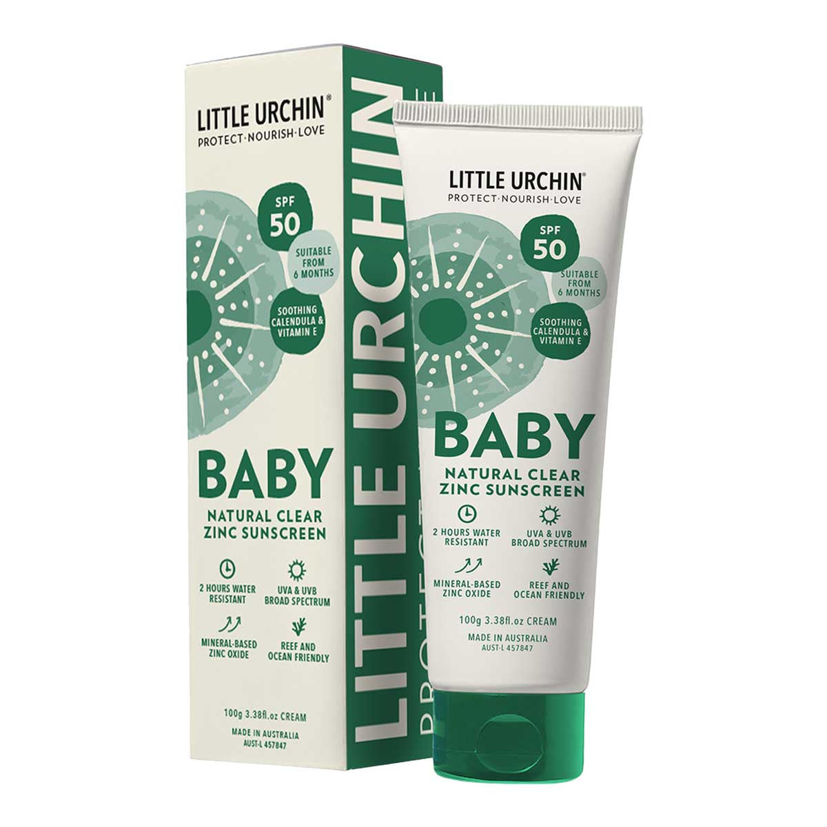 Little Urchin Baby Natural Clear Zinc Sunscreen SPF 50 _1