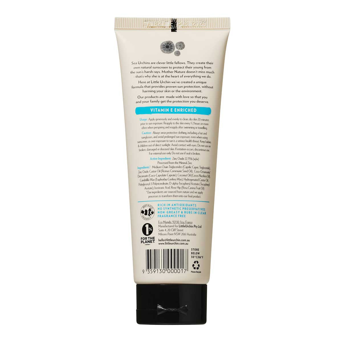 Little Urchin Natural Clear Zinc Sunscreen SPF 30 _3