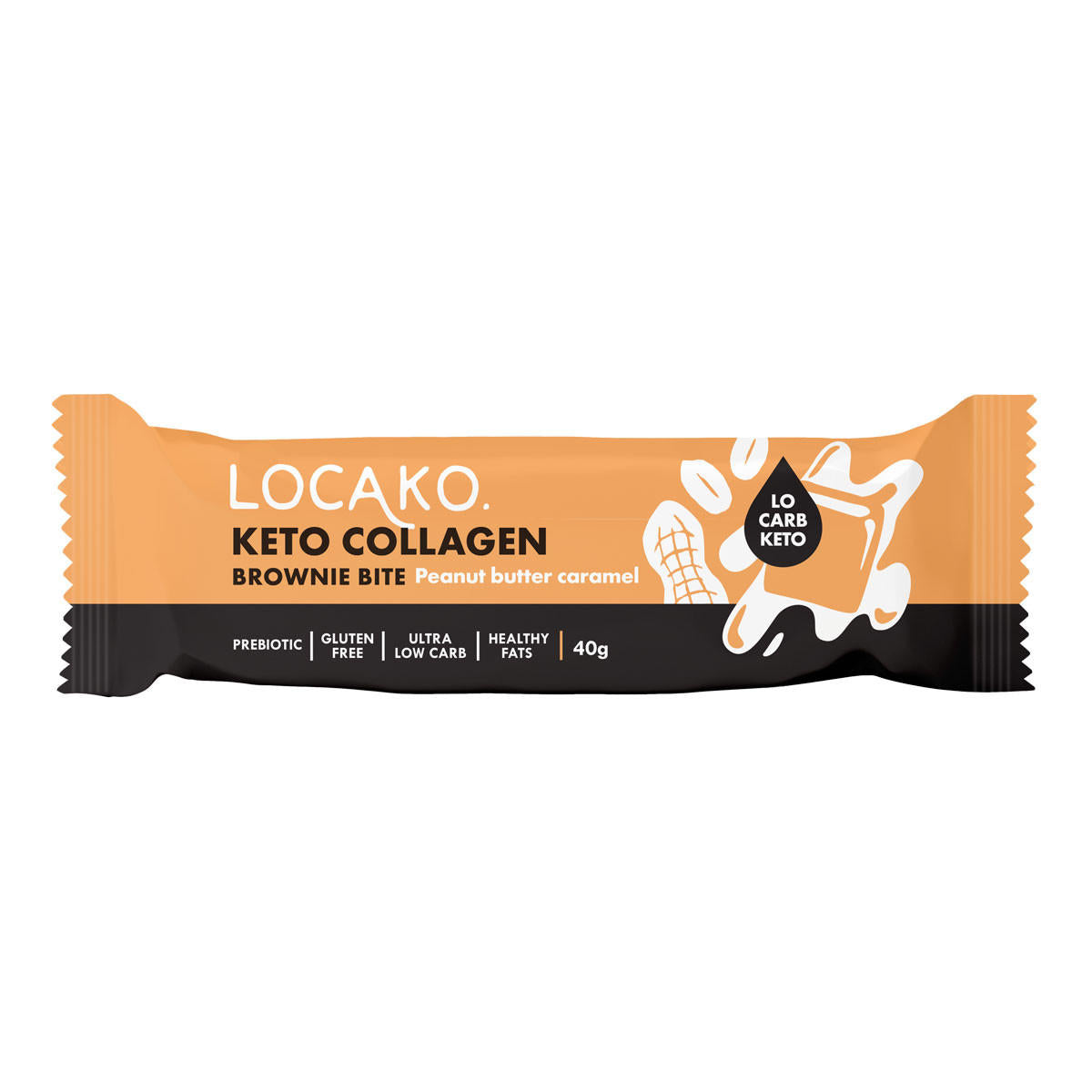 Locako Keto Collagen Brownie Bite Peanut Butter Caramel_1