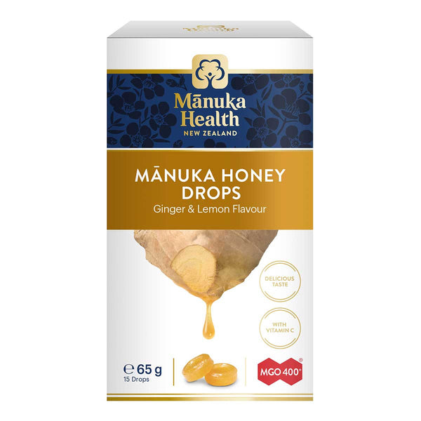 Manuka Honey Drops - Ginger & Lemon
