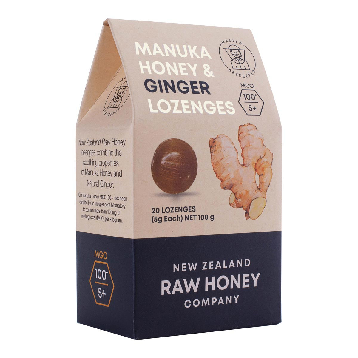 Master Beekeeper Manuka Honey & Ginger Lozenges _2