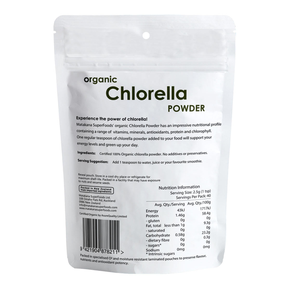 Matakana Superfoods Chlorella Organic Powder_2