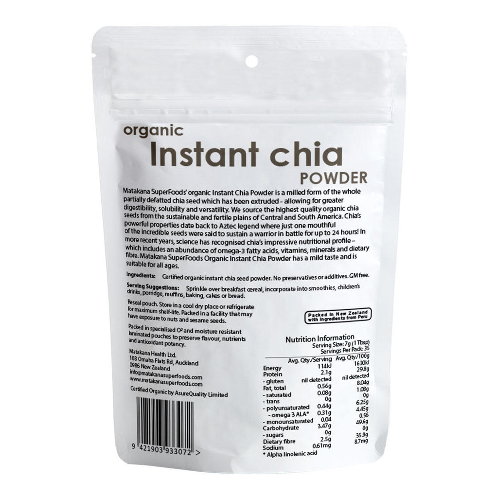 Matakana Superfoods Instant Chia Organic Powder_2