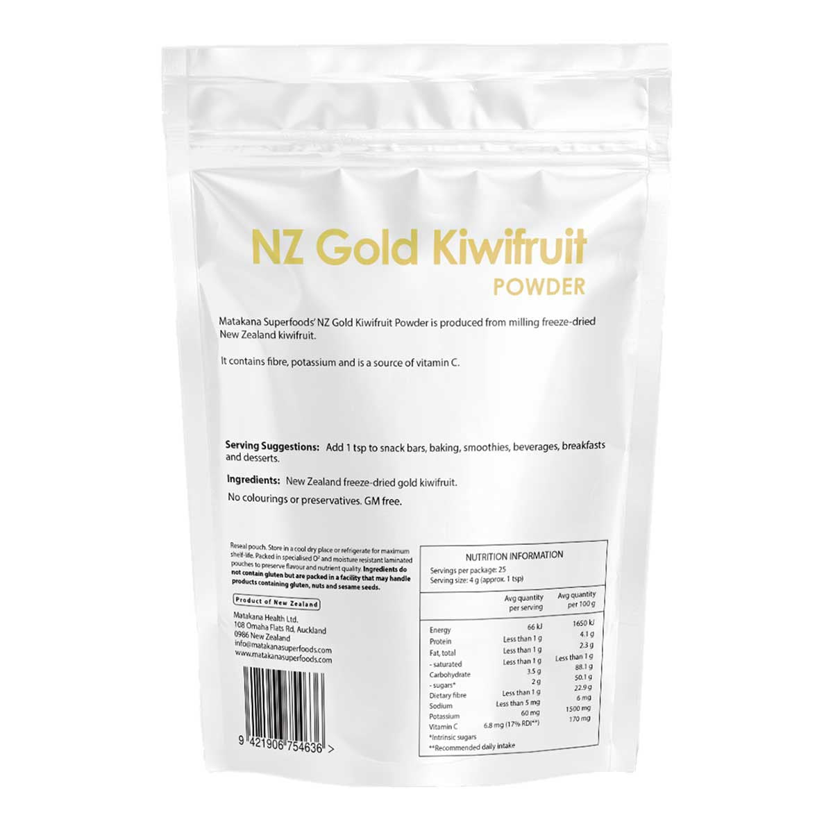 Matakana Superfoods NZ Gold Kiwifruit Powder _2