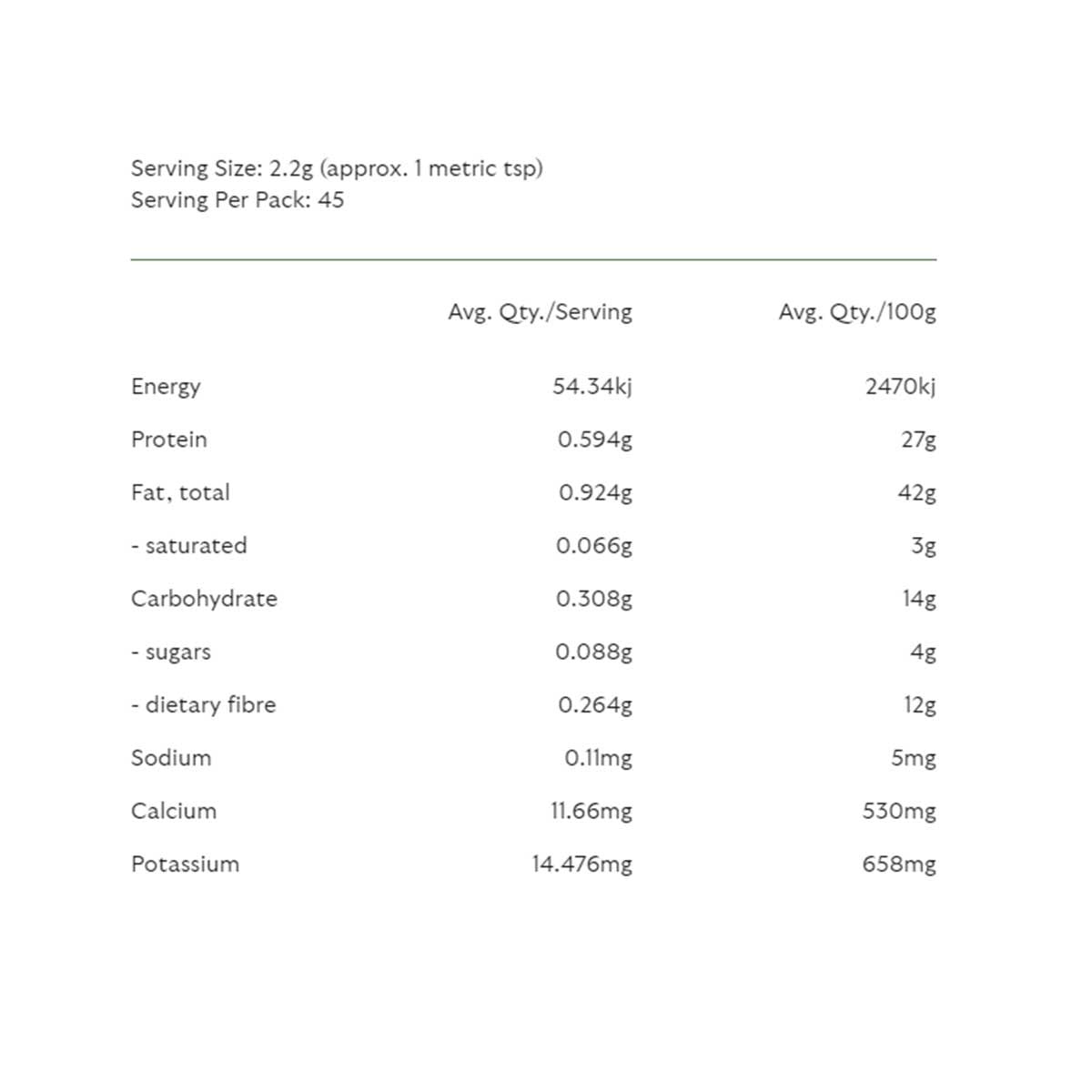 Matakana Superfoods Organic Broccoli Sprout Powder _2