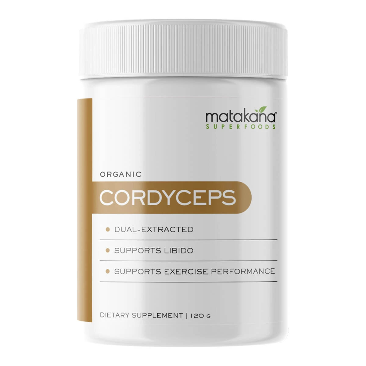 Matakana Superfoods Organic Cordyceps - Dual extracted, supports libido, supports exercise performance.