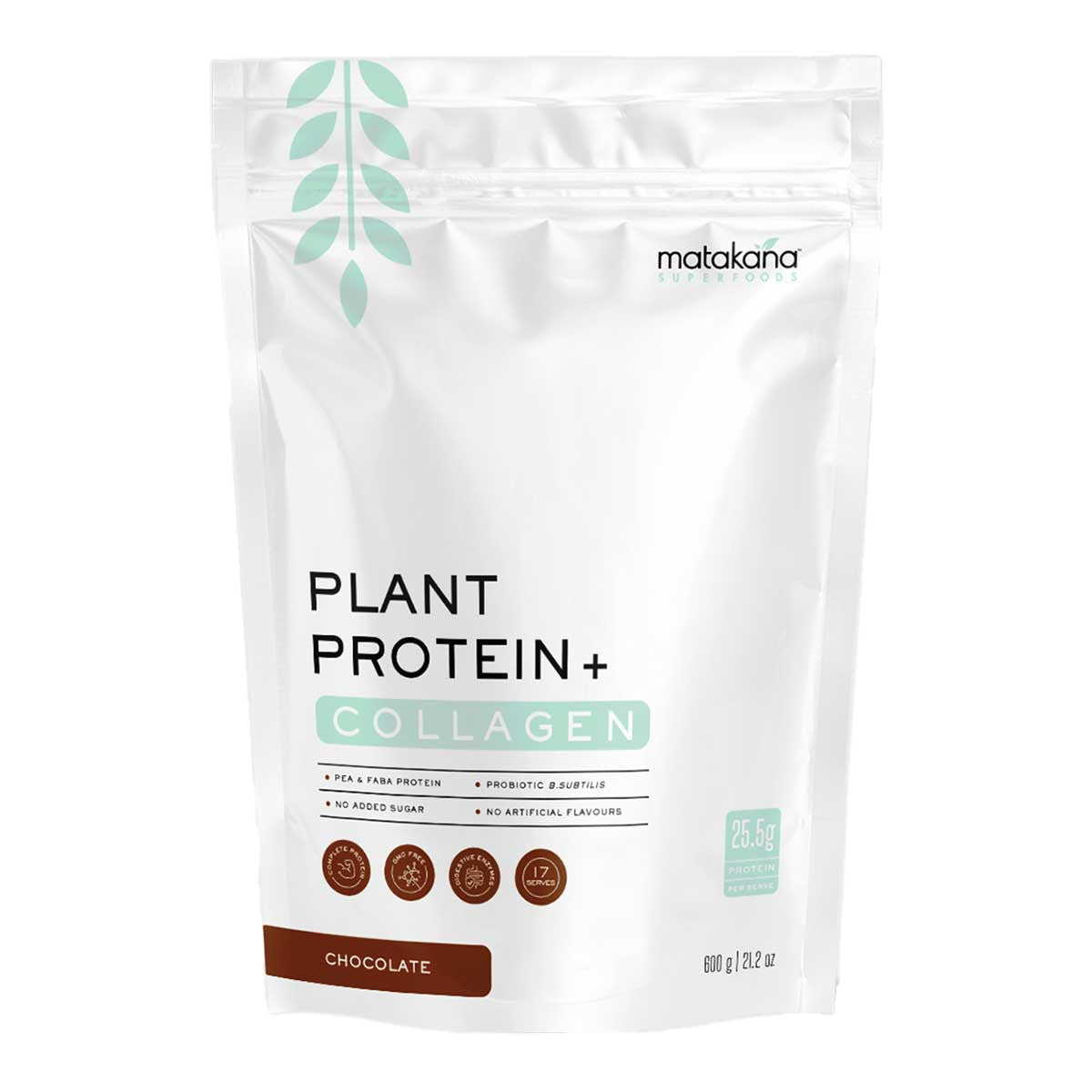 Matakana Superfoods Plant Protein + Collagen - Chocolate _1