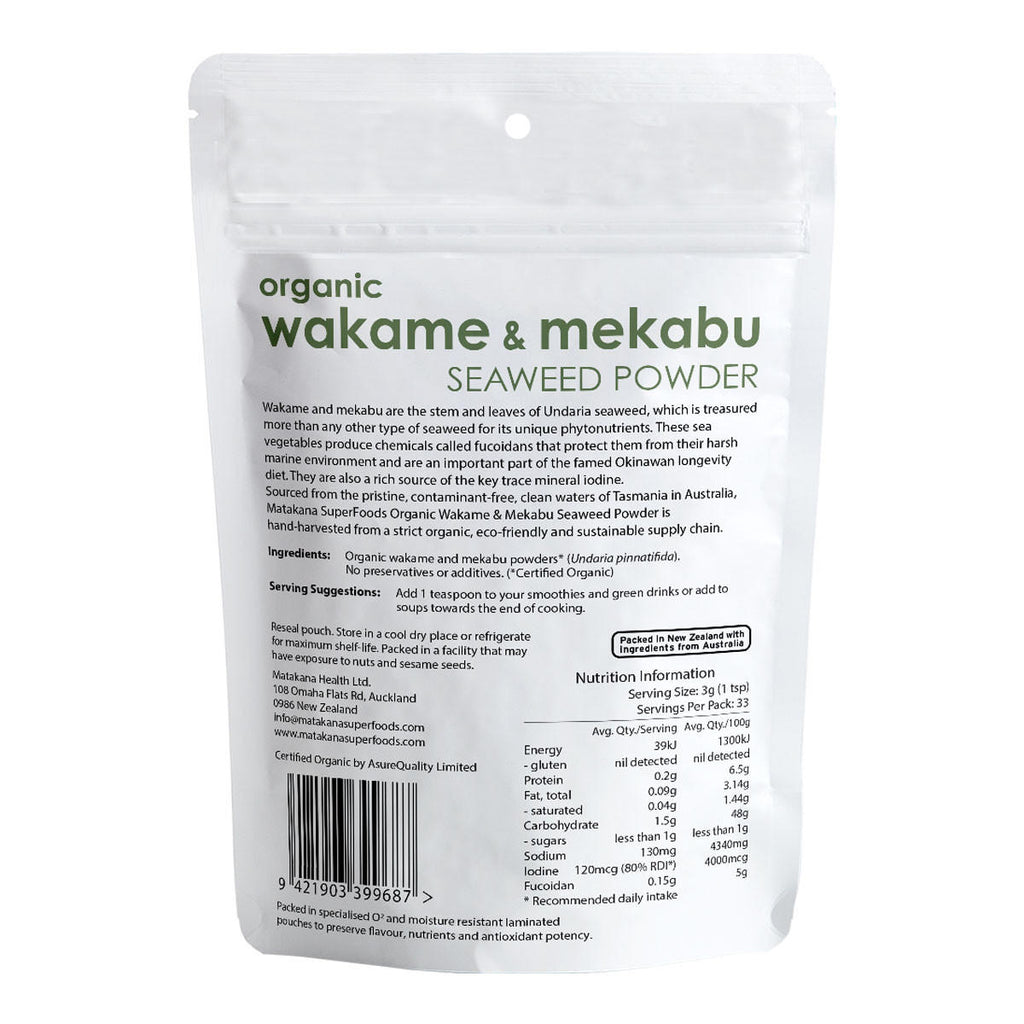 Matakana Superfoods Wakame and Mekabu Seaweed Organic Powder_2