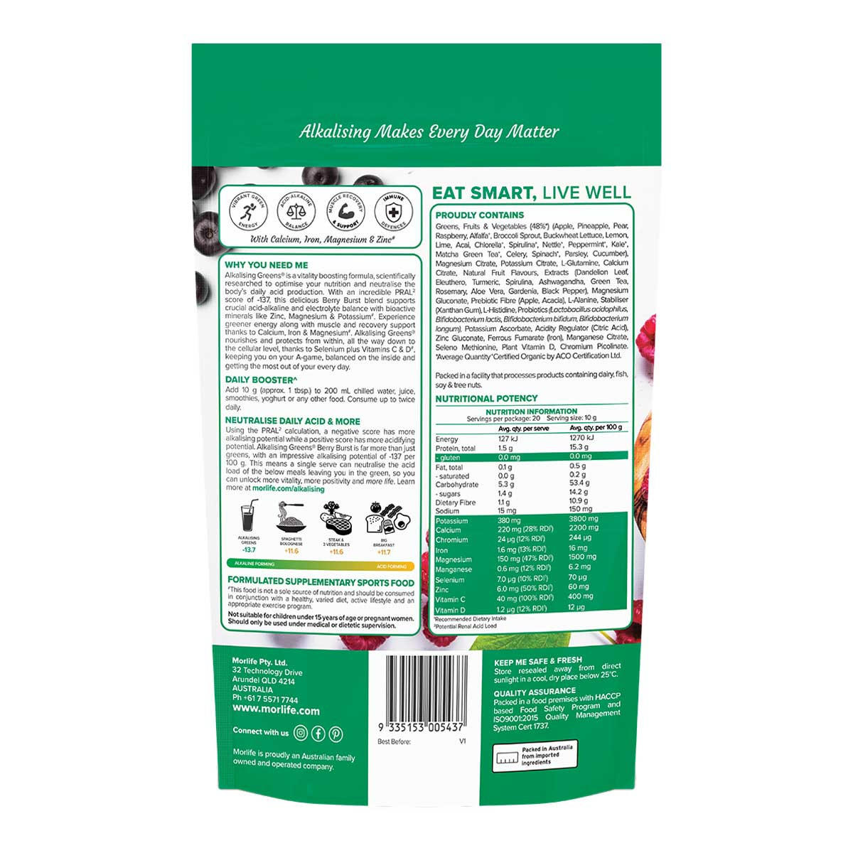 Morlife Alkalising Greens Berry Burst_2