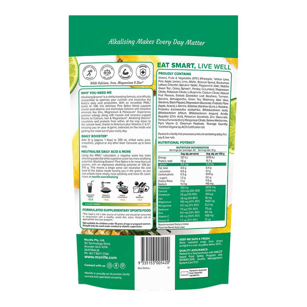 Morlife Alkalising Greens Pine Splice_2