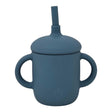 Silicone Straw Baby Cup Two Handles