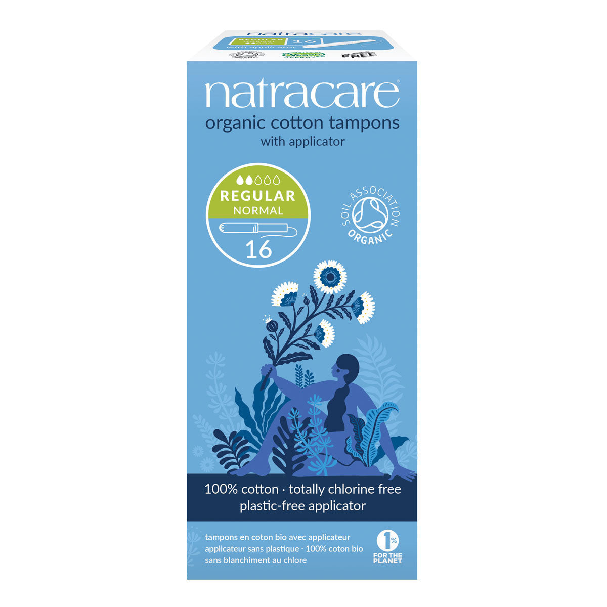 Natracare Certified Organic Cotton Applicator Tampons_1