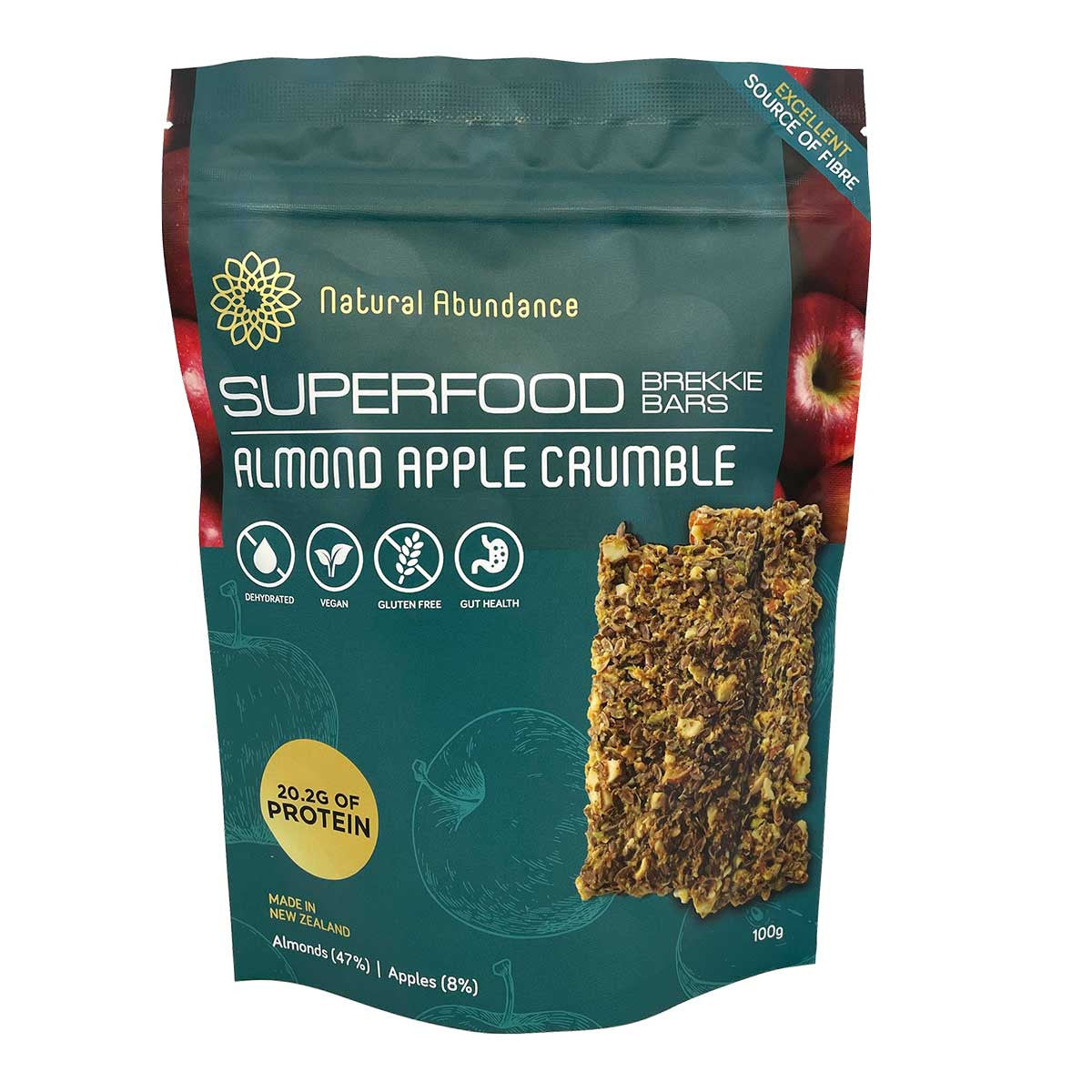 Natural Abundance Superfood Brekkie Bars - Almond Apple Crumble _1