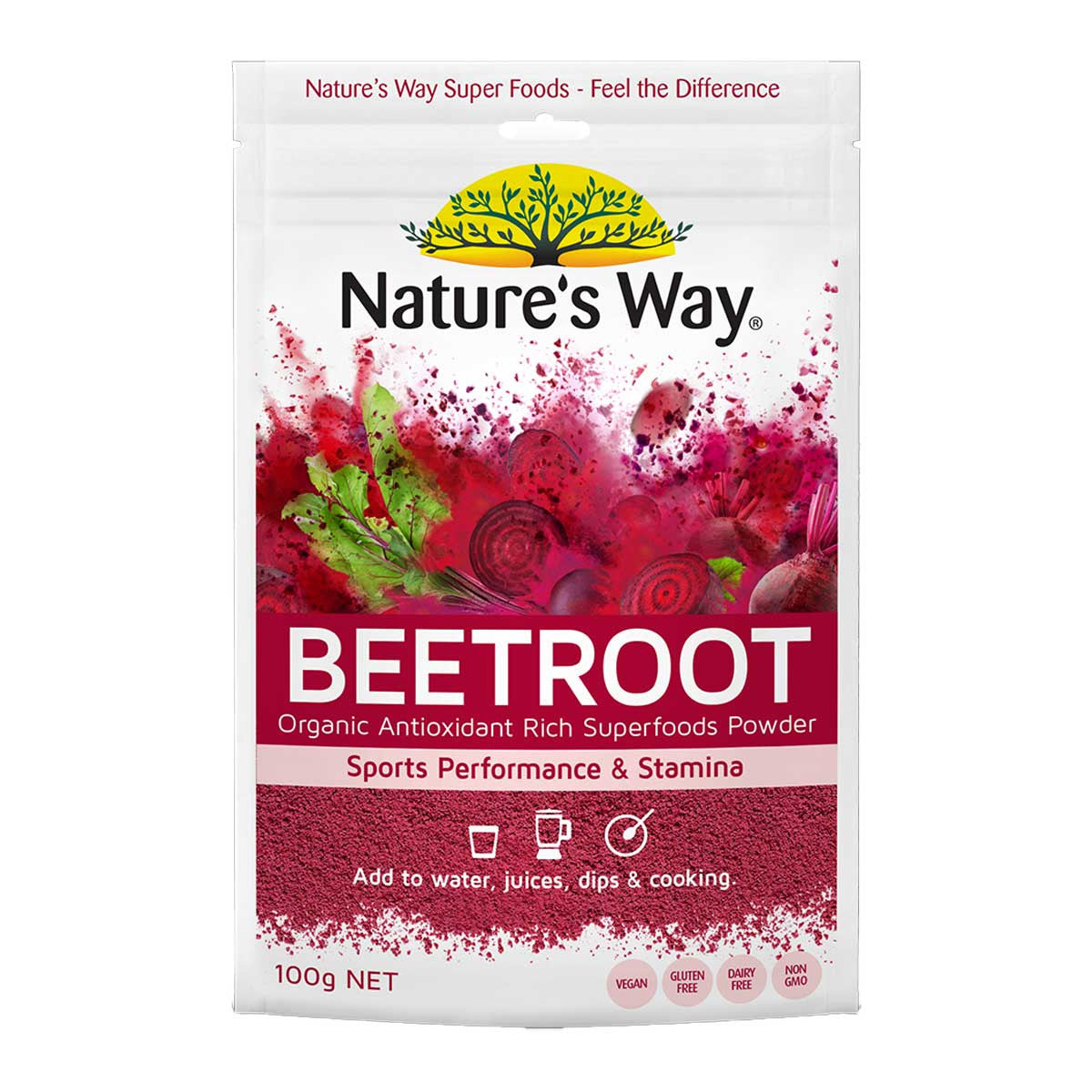 Nature's Way Beetroot Organic Superfoods Powder Sports Performance & Stamina _1