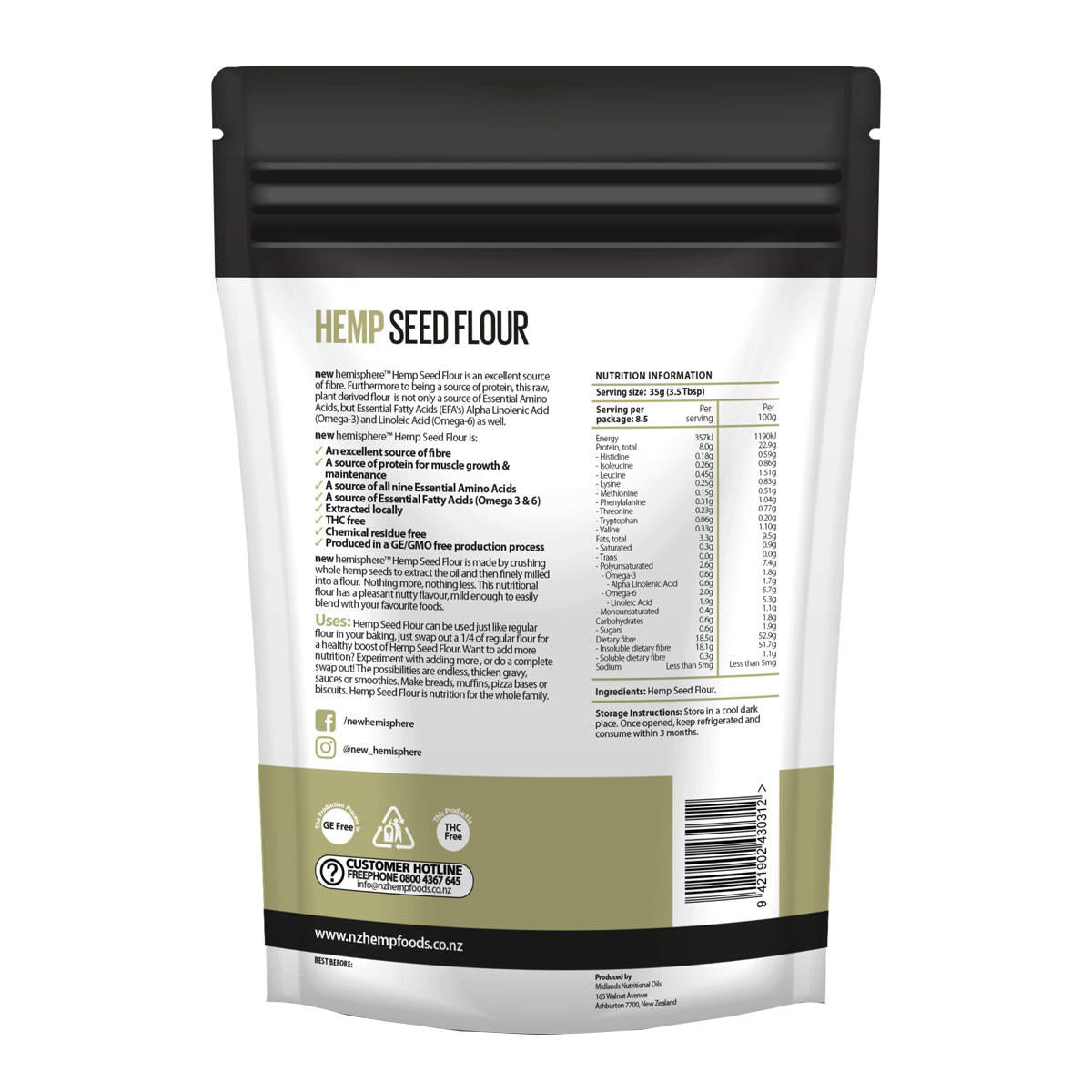 new hemisphere Hemp Seed Flour_2