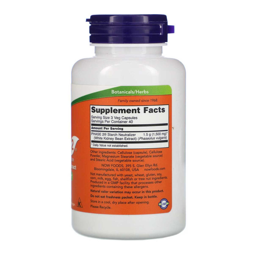 NOW foods Phase 2 500 mg - Starch Neutraliser_2