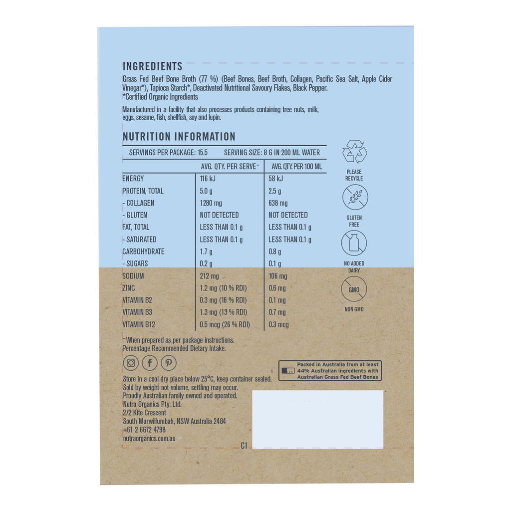 Nutra Organics Beef Bone Broth - Hearty Original_2