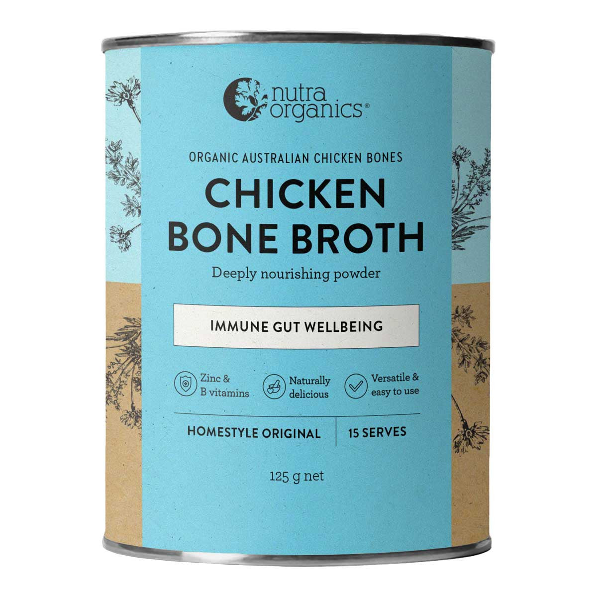 Nutra Organics Chicken Bone Broth - Homestyle Original _1