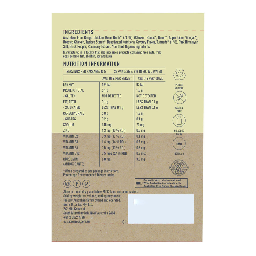 Nutra Organics Chicken Bone Broth - Turmeric_2