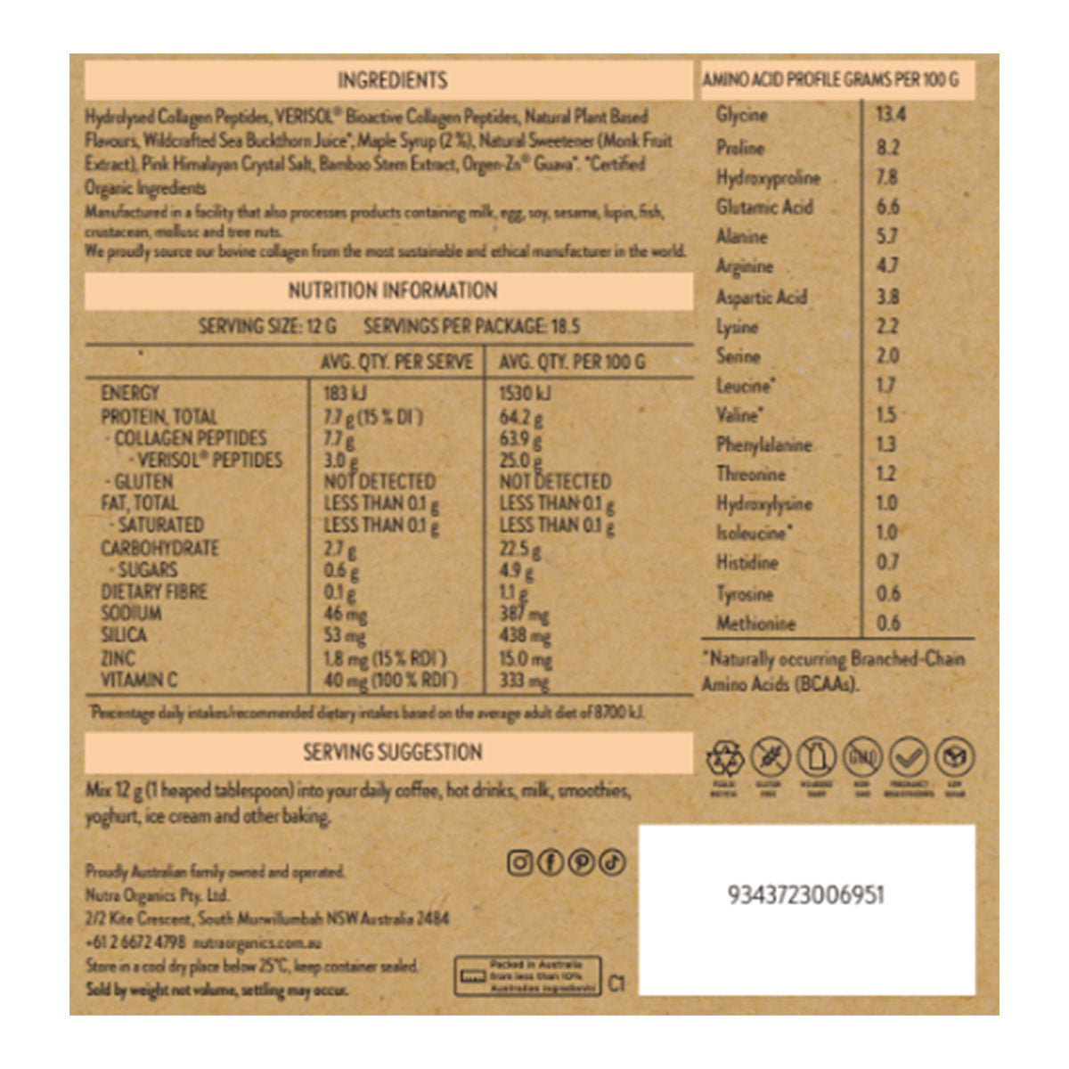 Nutra Organics Collagen Beauty - Caramel _2