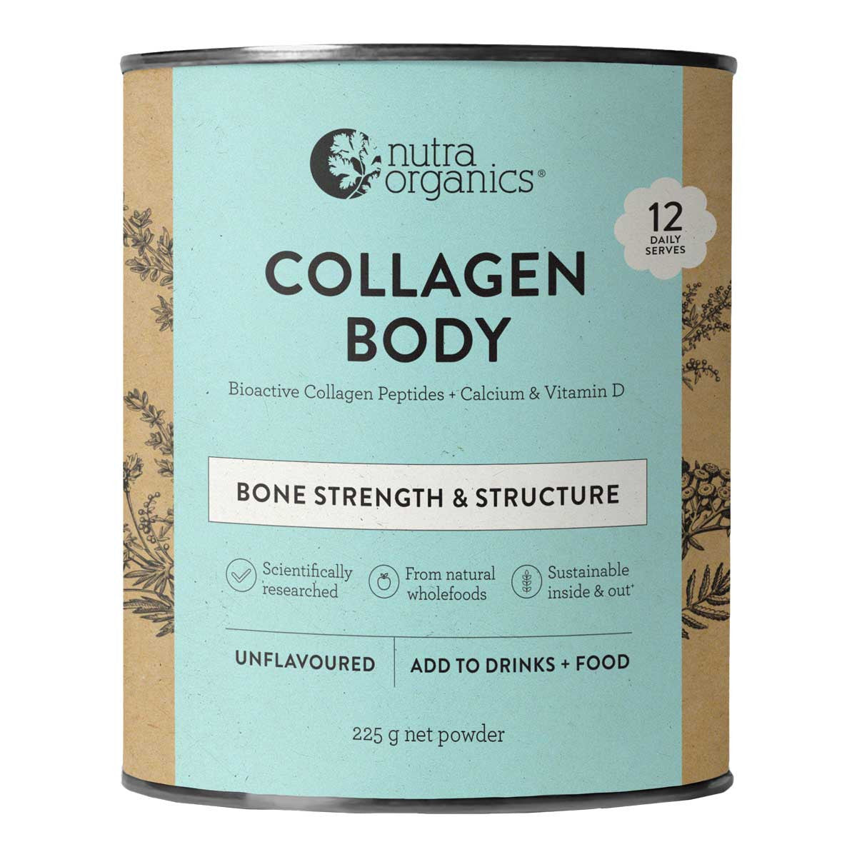 Nutra Organics Collagen Body Bone Strength & Structure _1