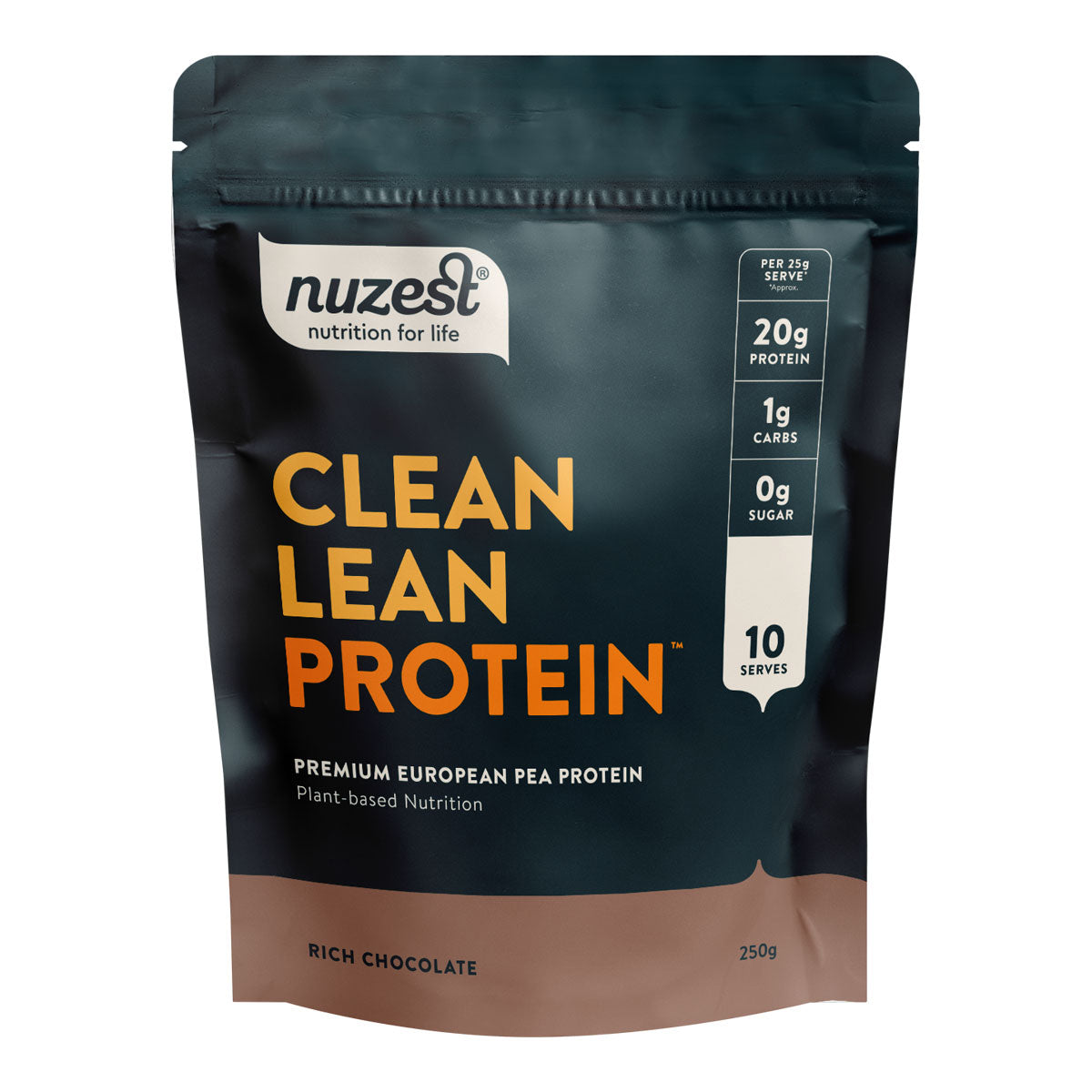 Nuzest Clean Lean Protein package on a white background