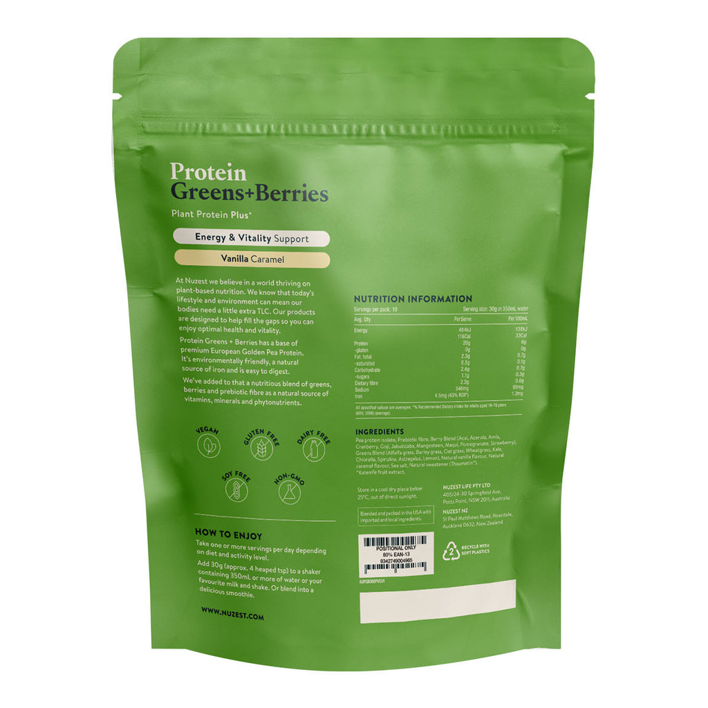 Nuzest Protein Greens + Berries - Vanilla Caramel _2