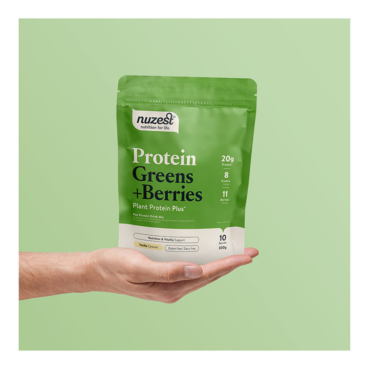 Nuzest Protein Greens + Berries - Vanilla Caramel _3