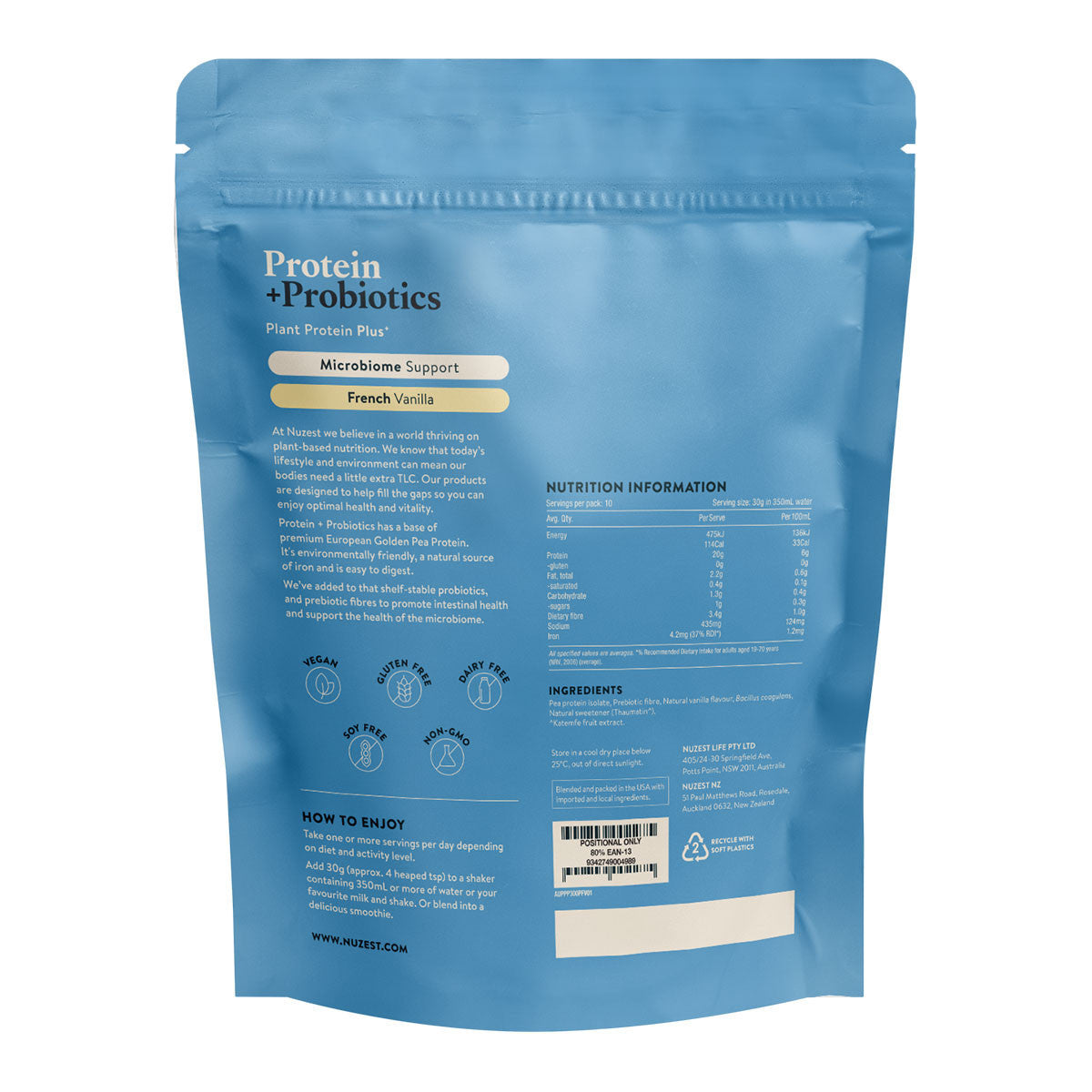 Nuzest Protein + Probiotics - French Vanilla _2