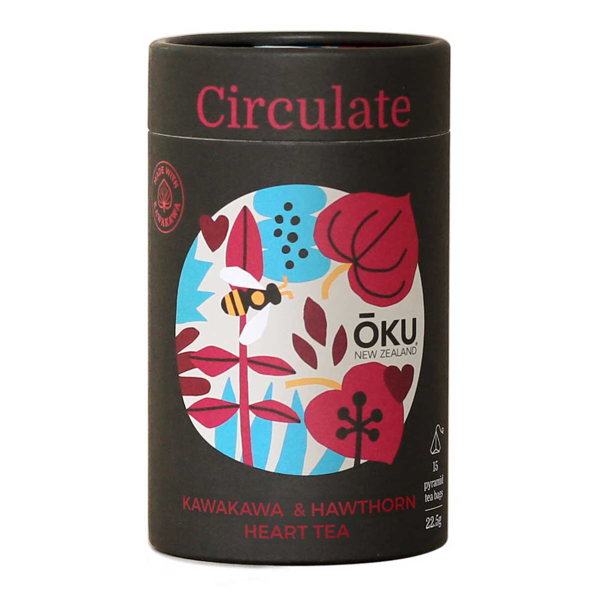 OKU NZ Circulate Kawakawa & Hawthorn Heart Tea _1