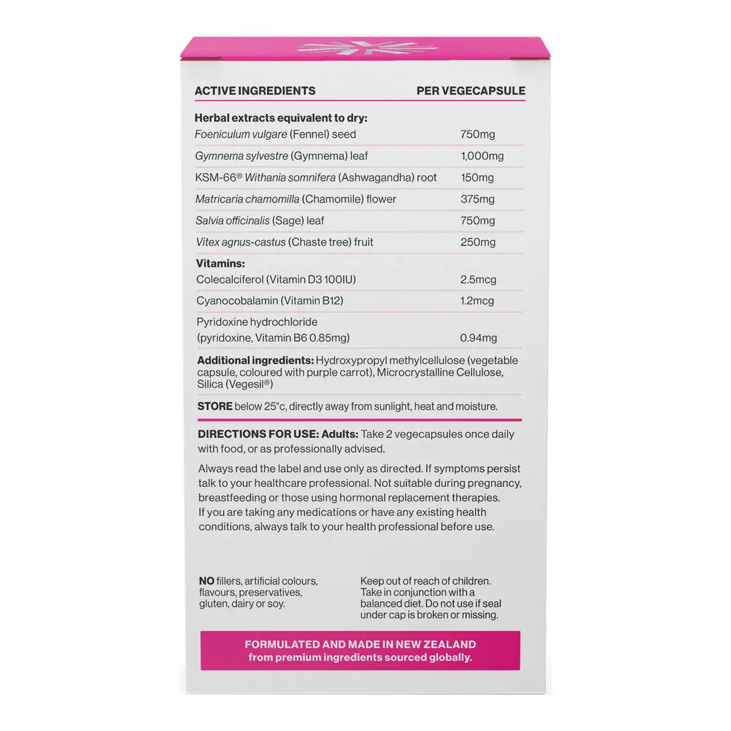 Back of Rock The Change packaging with detailed ingredient list and directions on a white background